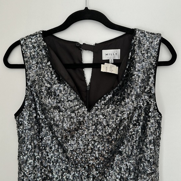 ♻️DONATED DEC. 2023♻️ 
NWT Milly size 8 sequin dress - Picture 5 of 11